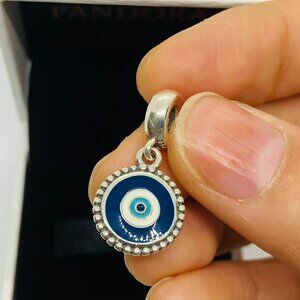 ✨🔥Pandora Evil eye Dangle Charm Pendant S925 Sterling Silver jewelry